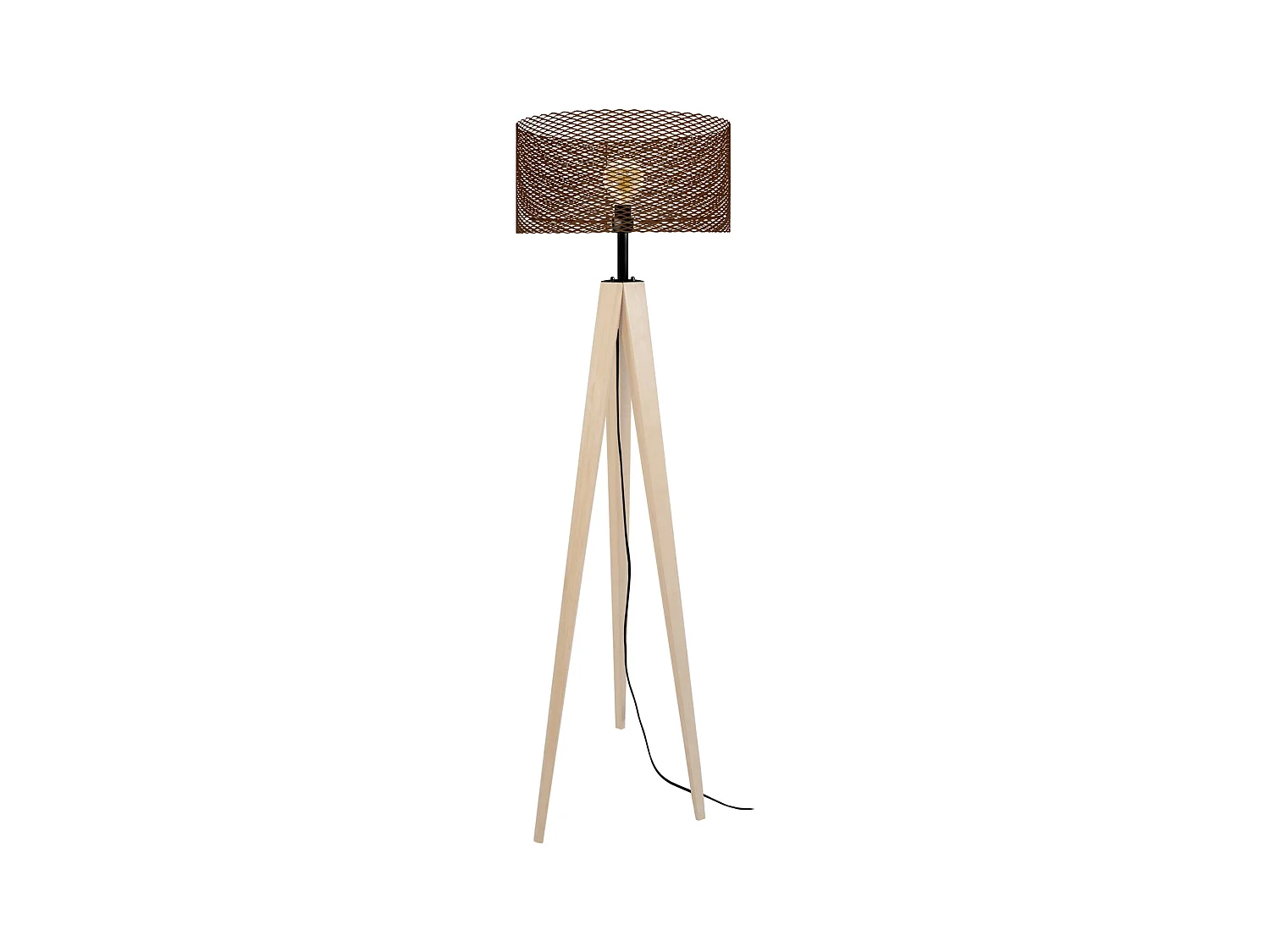 Lampadaire TOSEL ,métal,naturel, H 160xD45xP45cm