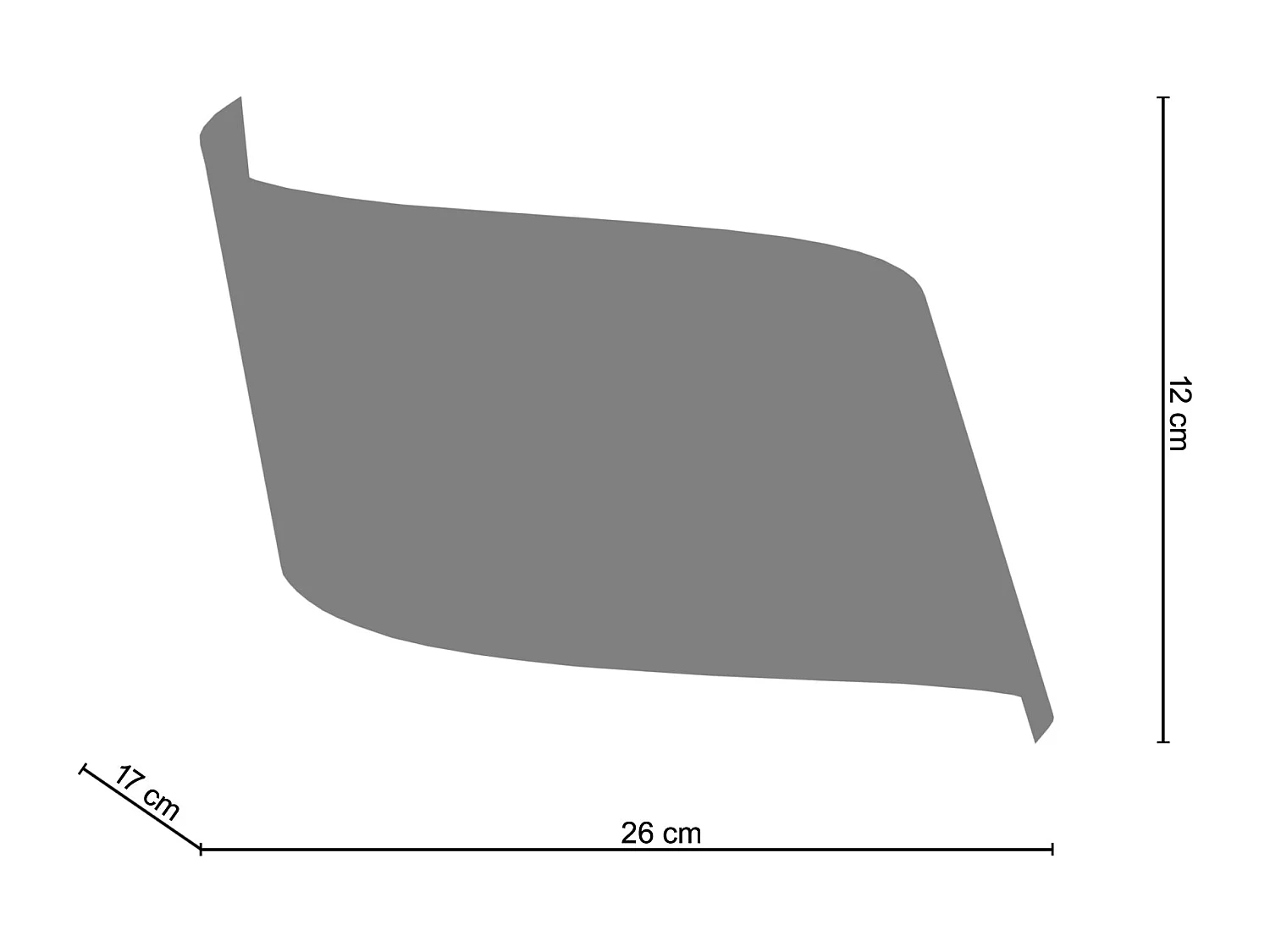 Aplique TOSEL VIRA metal geométrico taupe D17 x  H9,5  cm