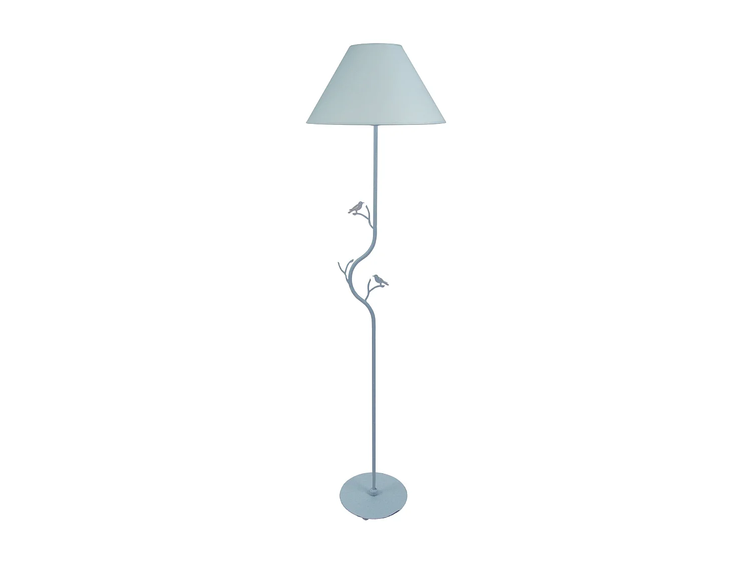 Lampadaire arbre métal,  gris 165 cm.