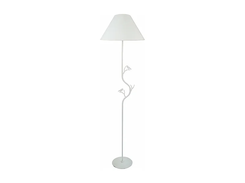 Lampadaire arbre métal  blanc 165 cm.