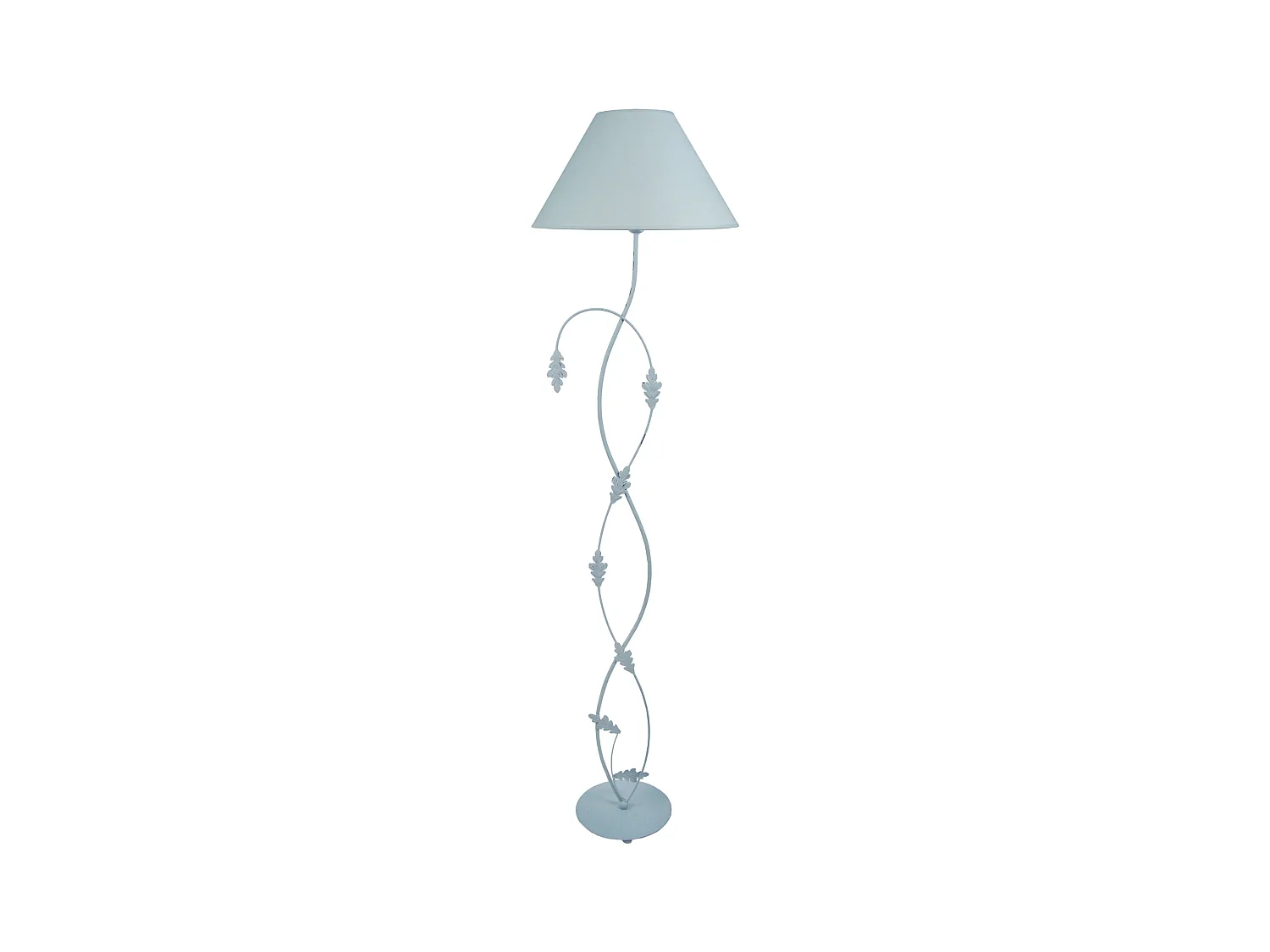 Lampadaire arbre métal  bleu 170 cm.