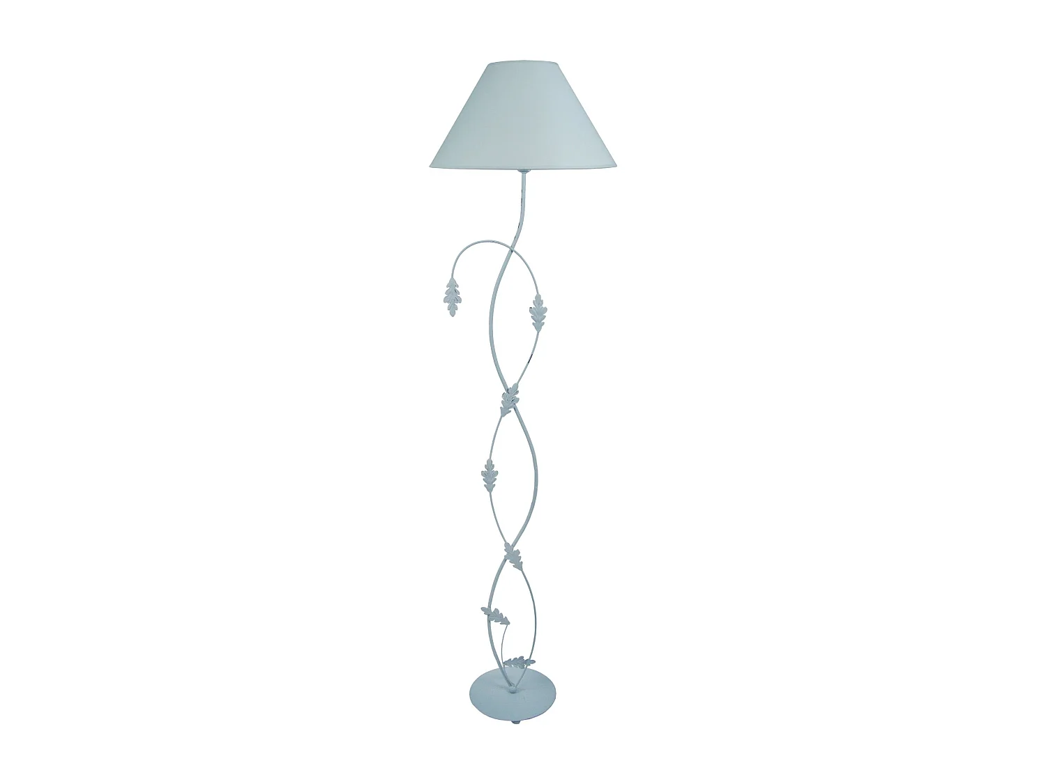 Candeeiro de Pé TOSEL ALFENA tecido certo branco D35 x  H153  cm