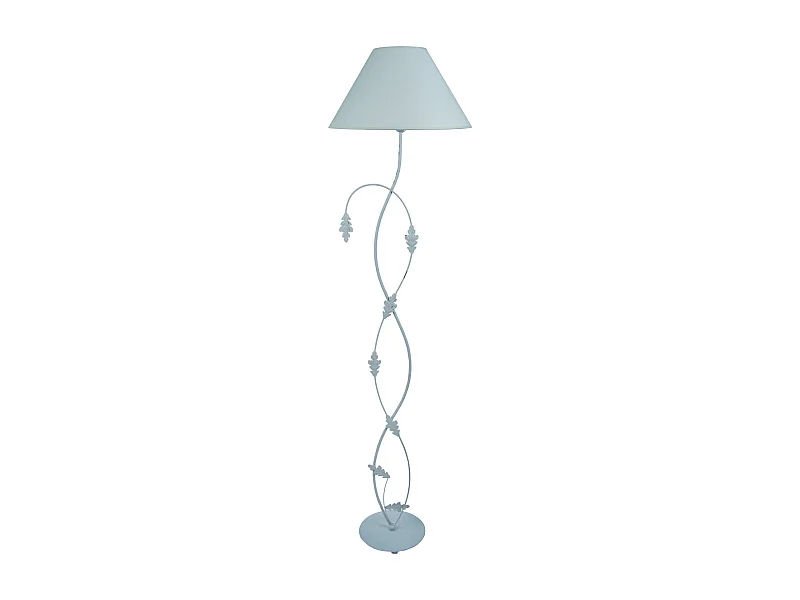 Lampadaire arbre métal  bleu 170 cm.