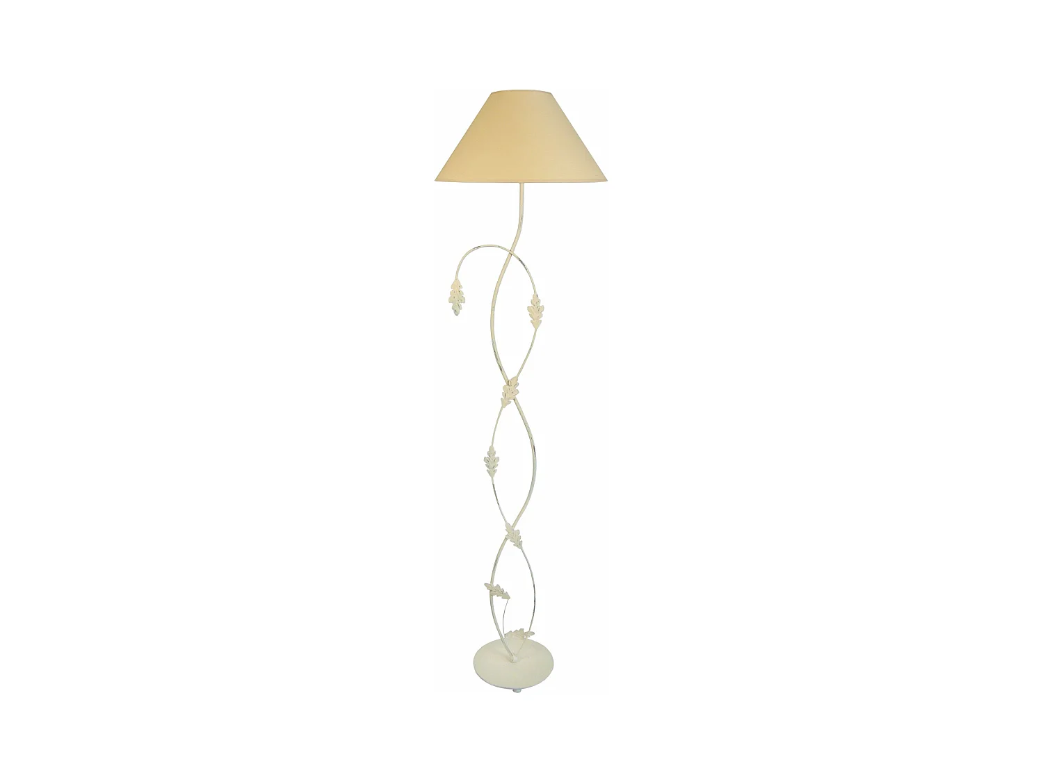 Lampadaire arbre métal  beige 170 cm.