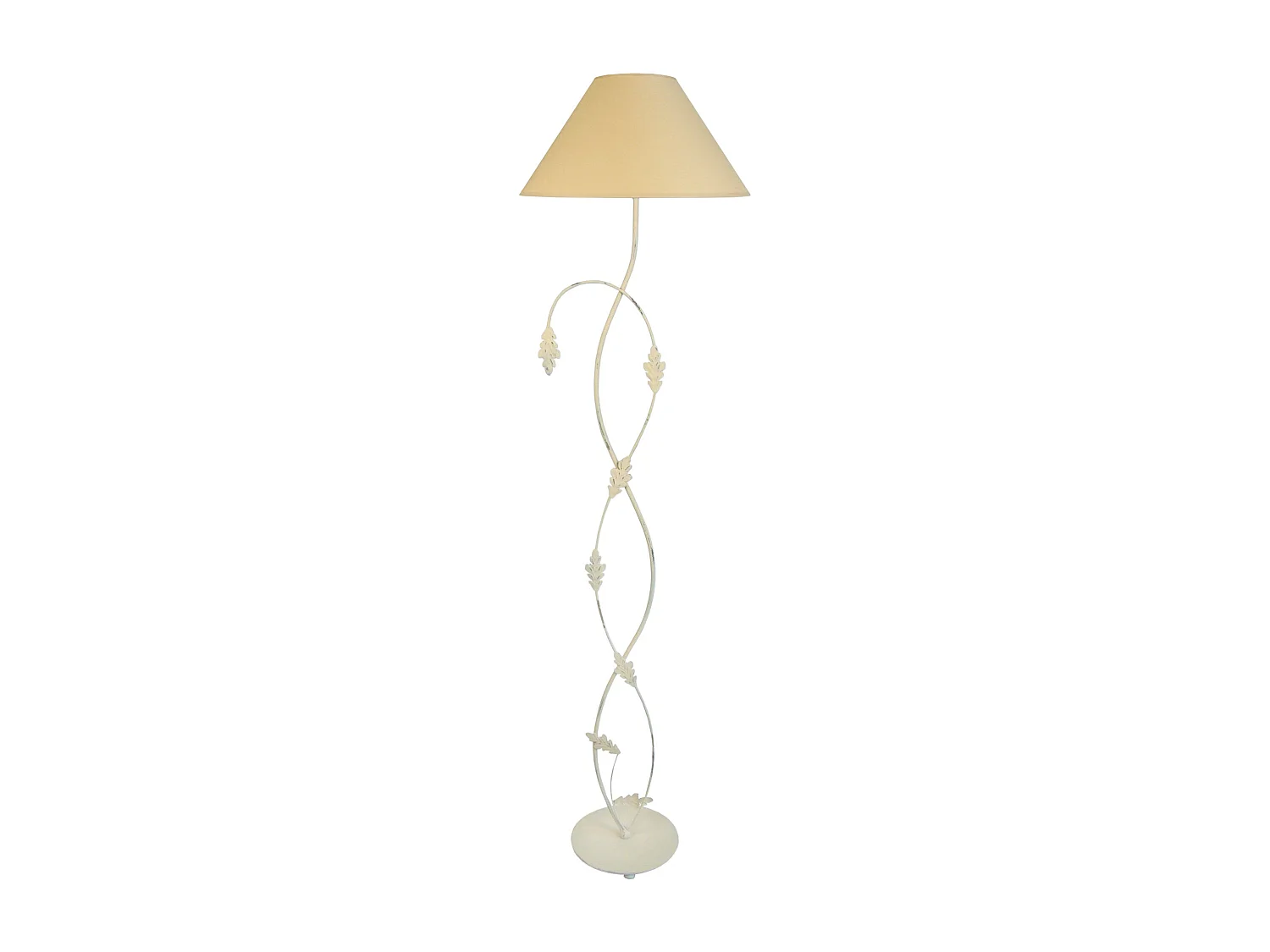 Lampadaire arbre métal  beige 170 cm.