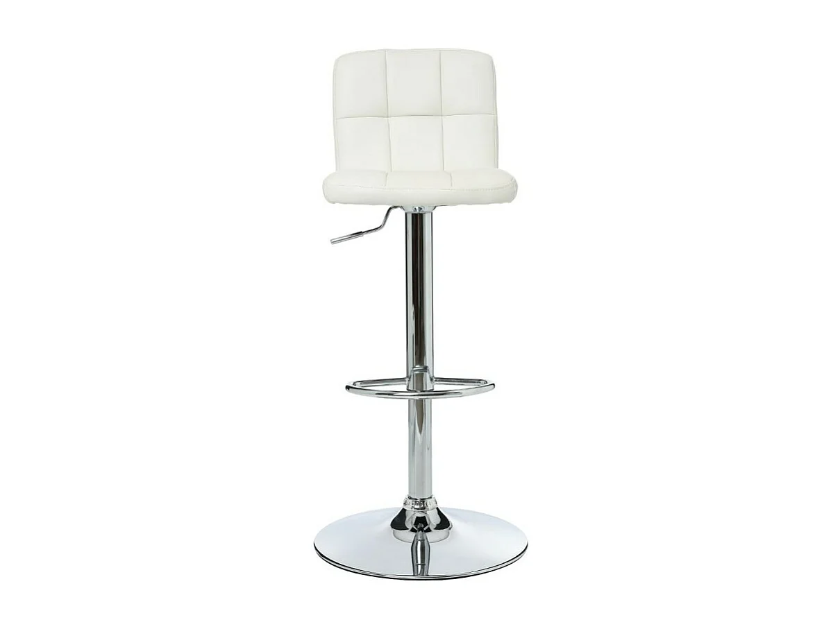 Lot de 2 Tabourets de Bar "Delek" 89cm Blanc