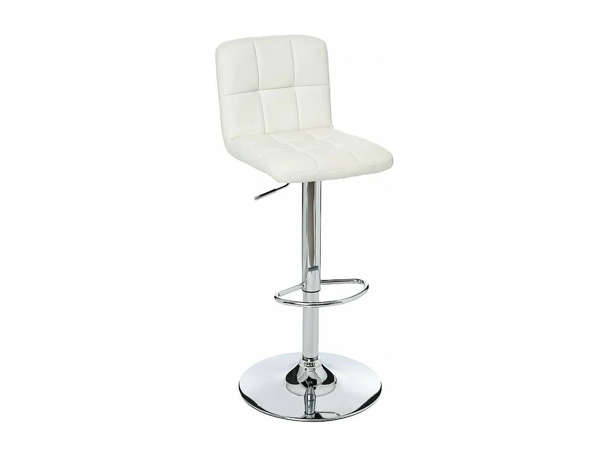 Lot de 2 Tabourets de Bar "Delek" 89cm Blanc
