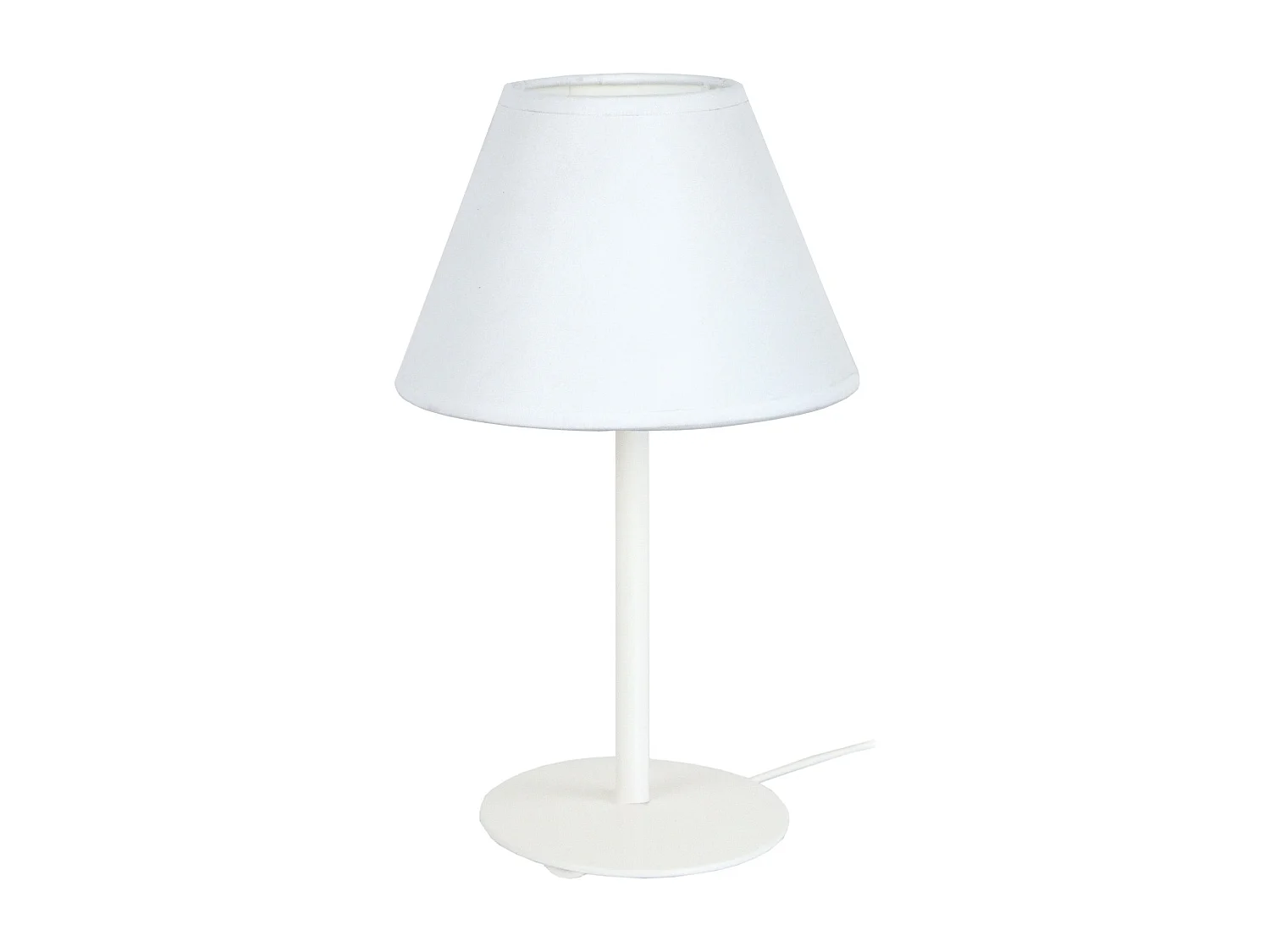 Lámpara de Mesa  TOSEL ,metal,Blanco ,A39xD18xP18cm