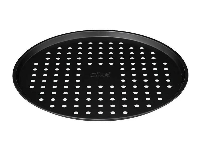 Plaque à Pizza "Métal Perforé" 33cm Gris Foncé