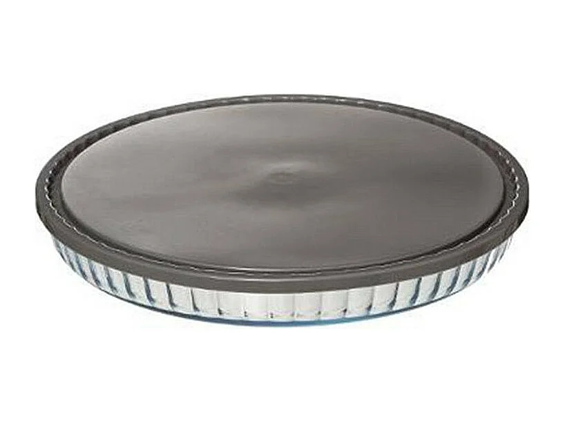 Plat à Tarte "Couvercle" 31cm Transparent
