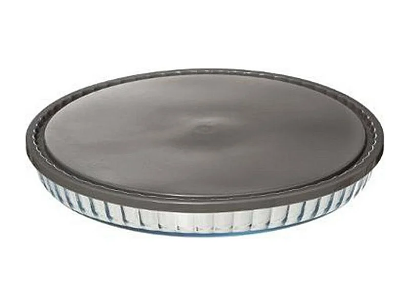 Plat à Tarte "Couvercle" 31cm Transparent