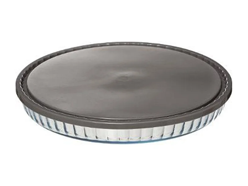 Plat à Tarte "Couvercle" 31cm Transparent