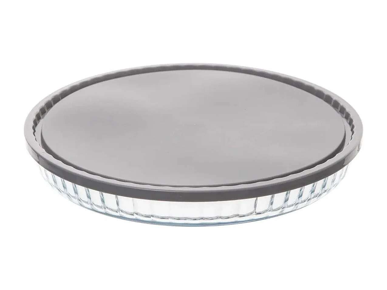 Plat à Tarte en Verre "Couvercle" 27cm Transparent