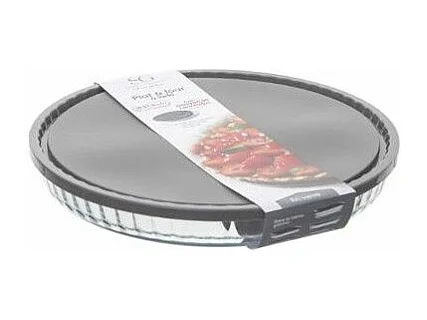 Plat à Tarte en Verre "Couvercle" 27cm Transparent