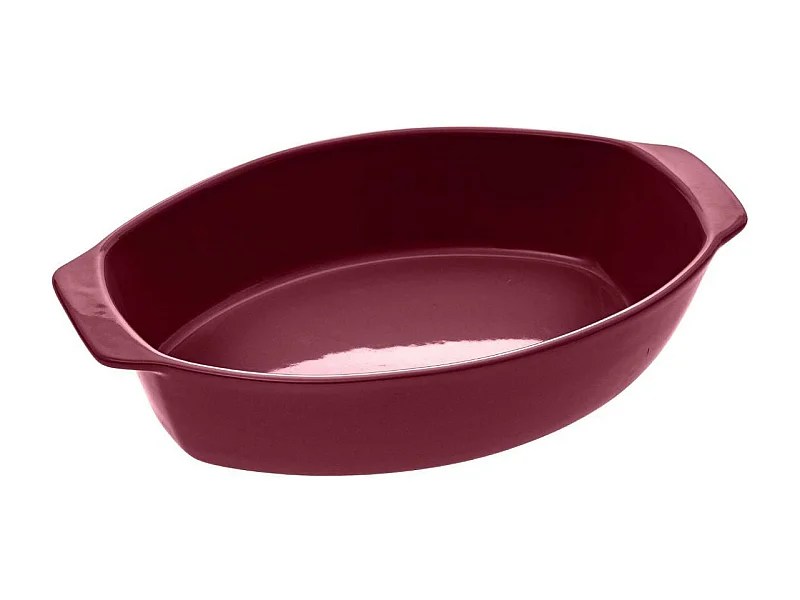 Plat à Four Oval en Céramique "Milo" 39cm Rouge