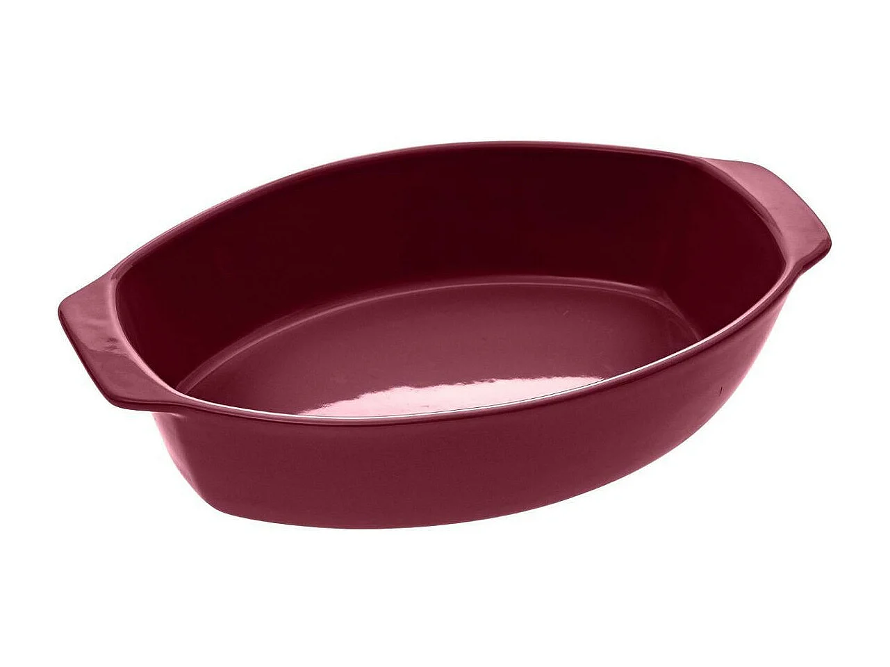 Plat à Four Oval en Céramique "Milo" 39cm Rouge