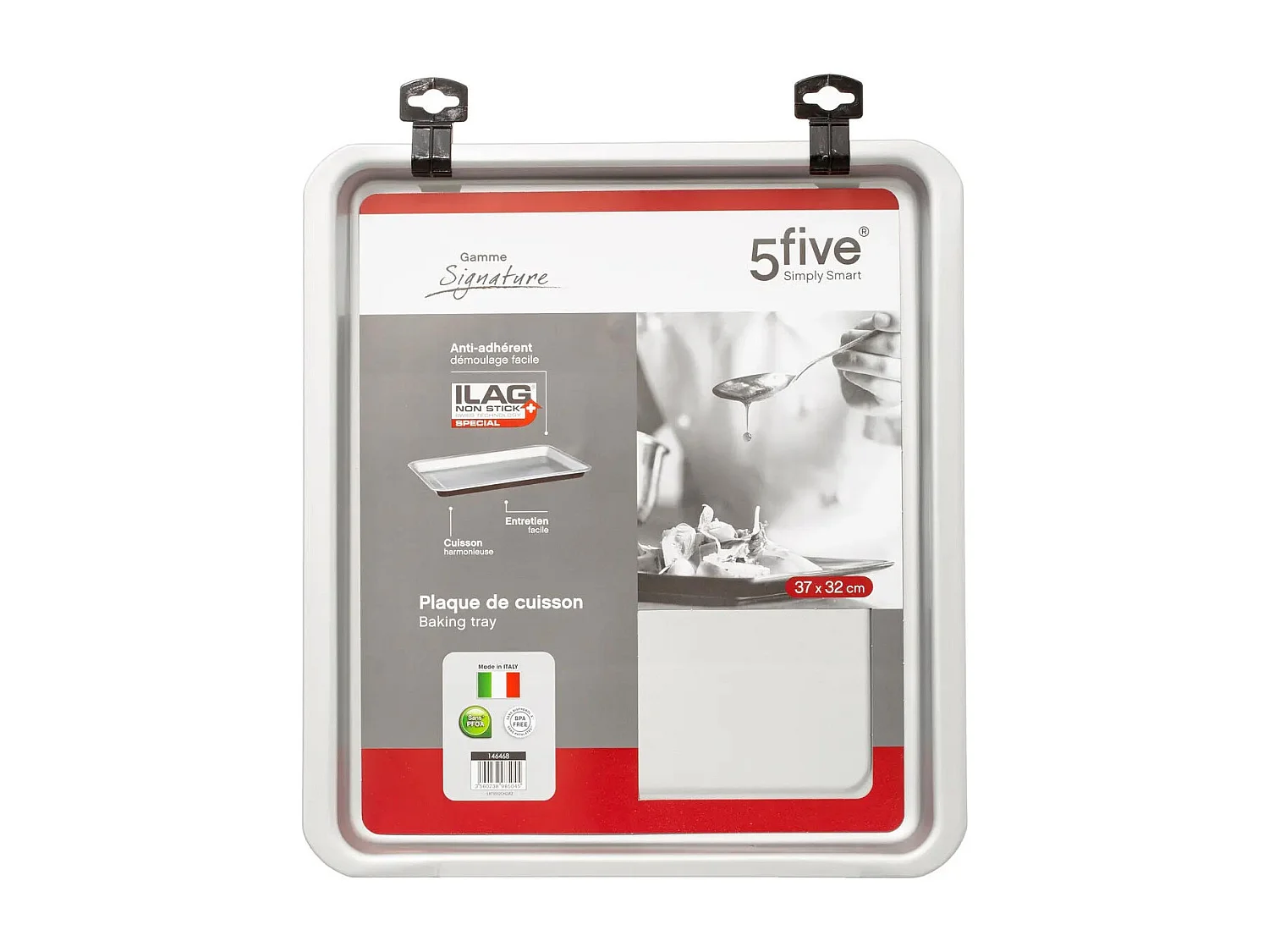 Plaque en Métal Rectangulaire "Signature" 37cm Noir