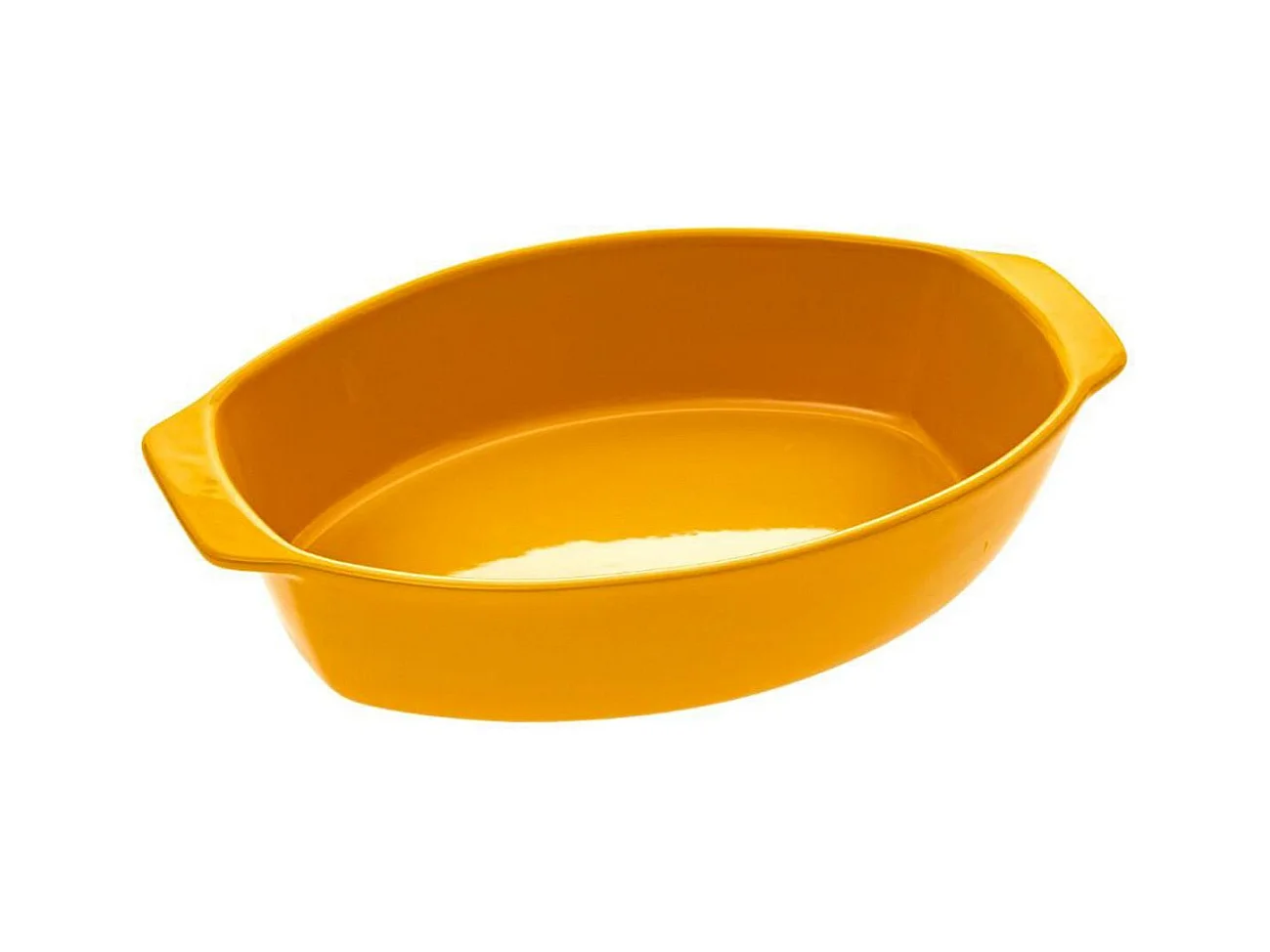 Plat à Four Ovale en Céramique "Daom" 28cm Jaune