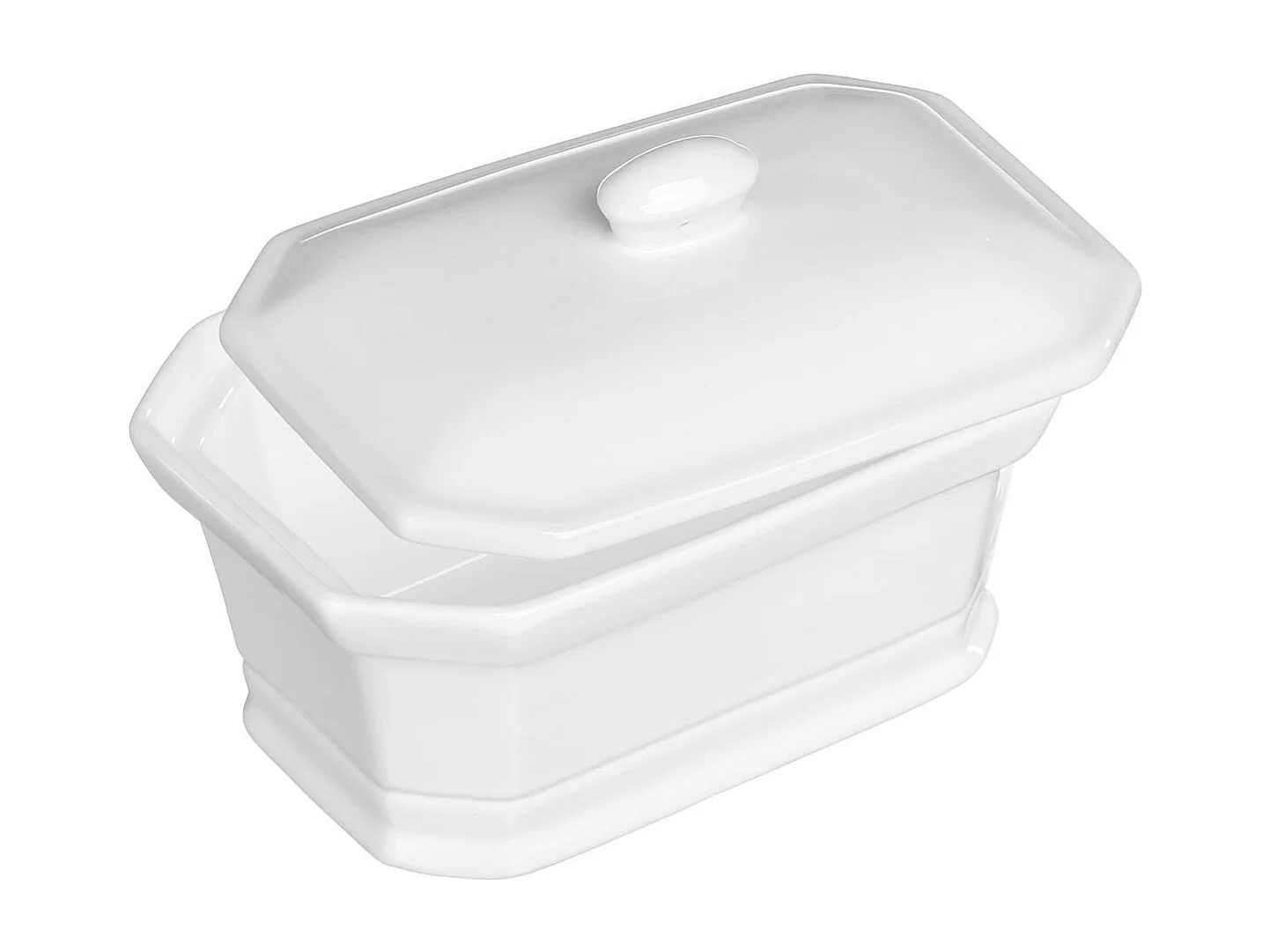 Terrine à Foie Gras en Céramique 17cm Blanc