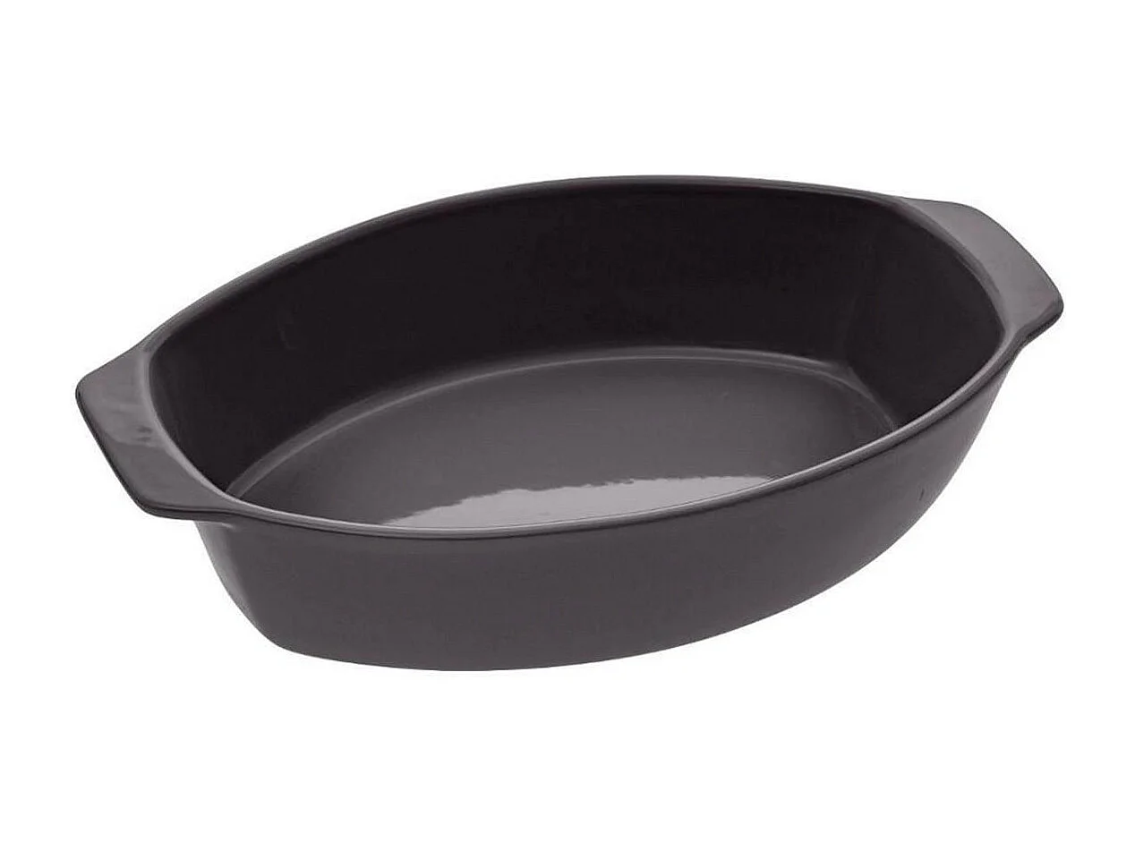 Plat à Four en Céramique "Ovale" 35cm Gris