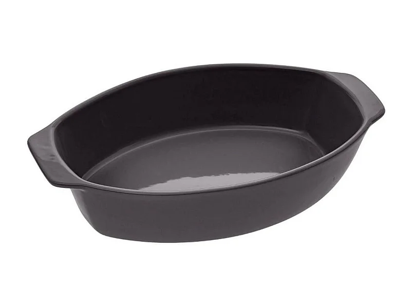 Plat à Four en Céramique "Ovale" 35cm Gris