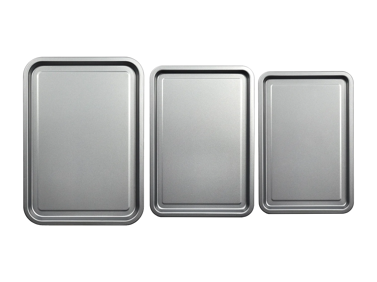 Plaque De Cuisson X3 30-32-35cm Argent