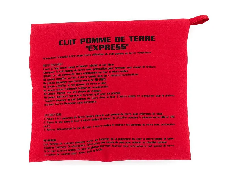 Cuit Pommes de Terre "Micro-Ondes" 26cm Rouge