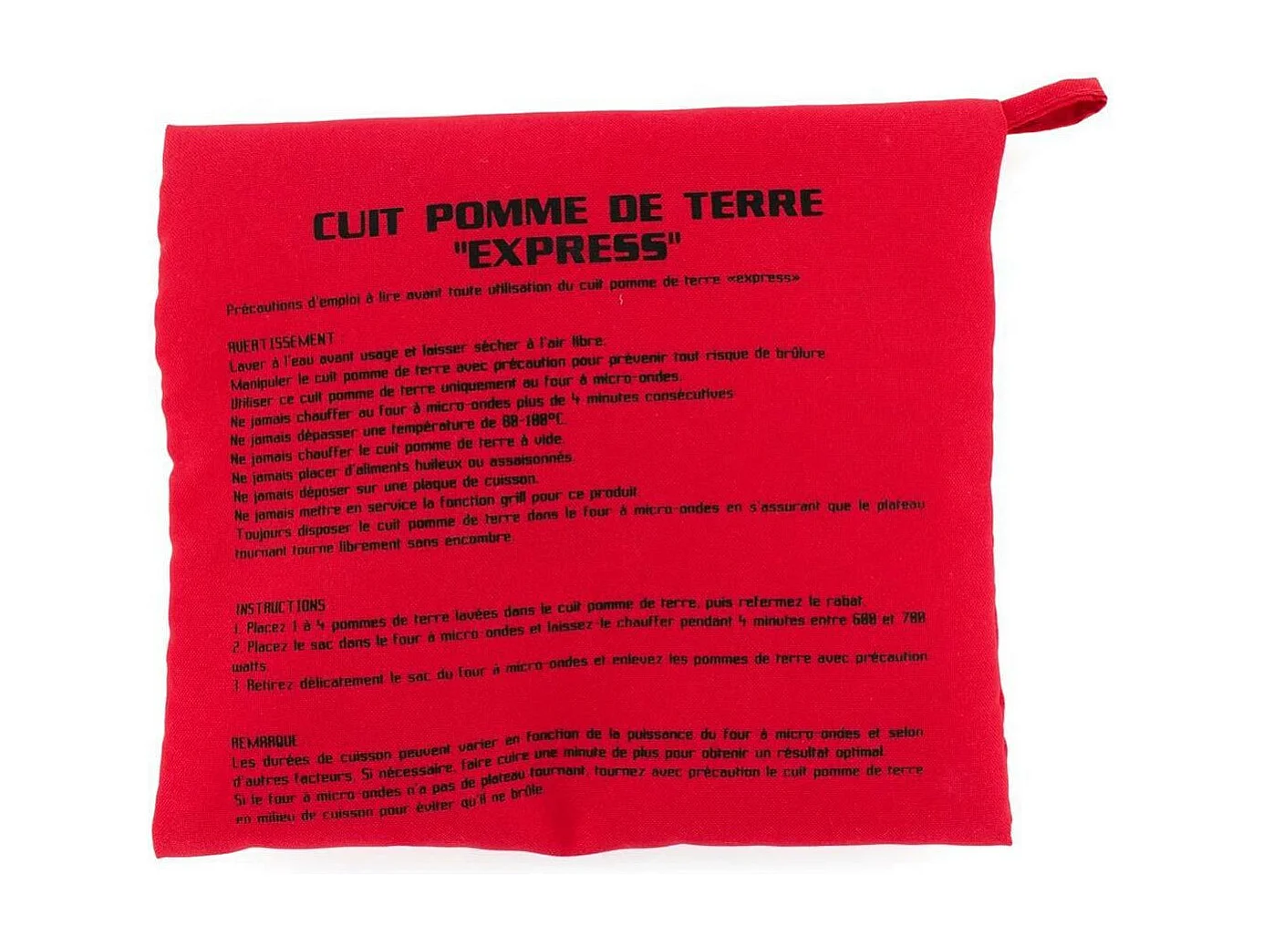 Cuit Pommes de Terre "Micro-Ondes" 26cm Rouge
