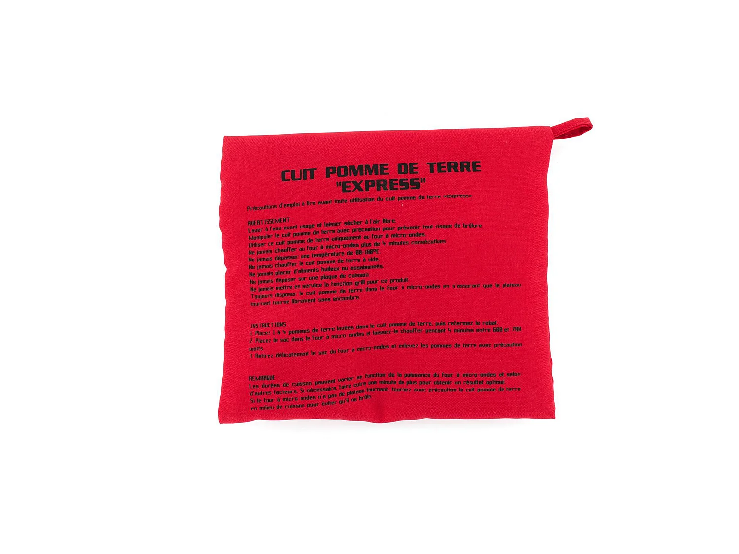 Cuit Pomme de Terre - COOK CONCEPT - Express - Micro-ondes - Rouge