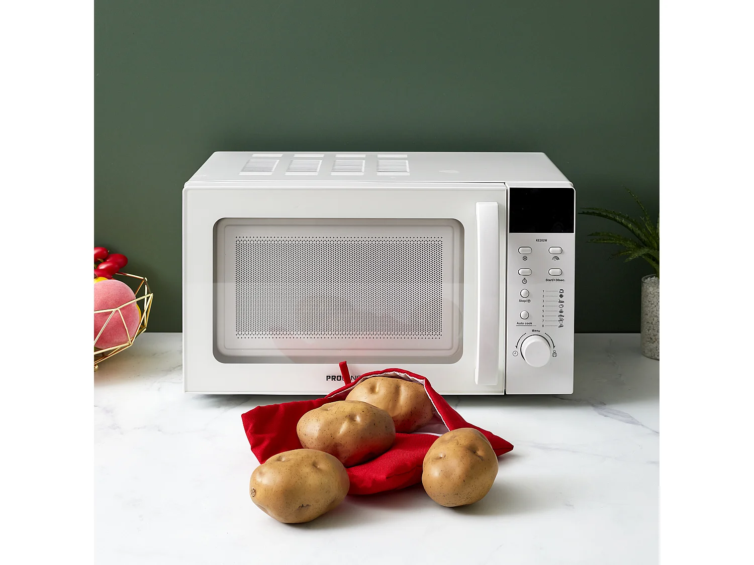 Cuit Pomme de Terre - COOK CONCEPT - Express - Micro-ondes - Rouge