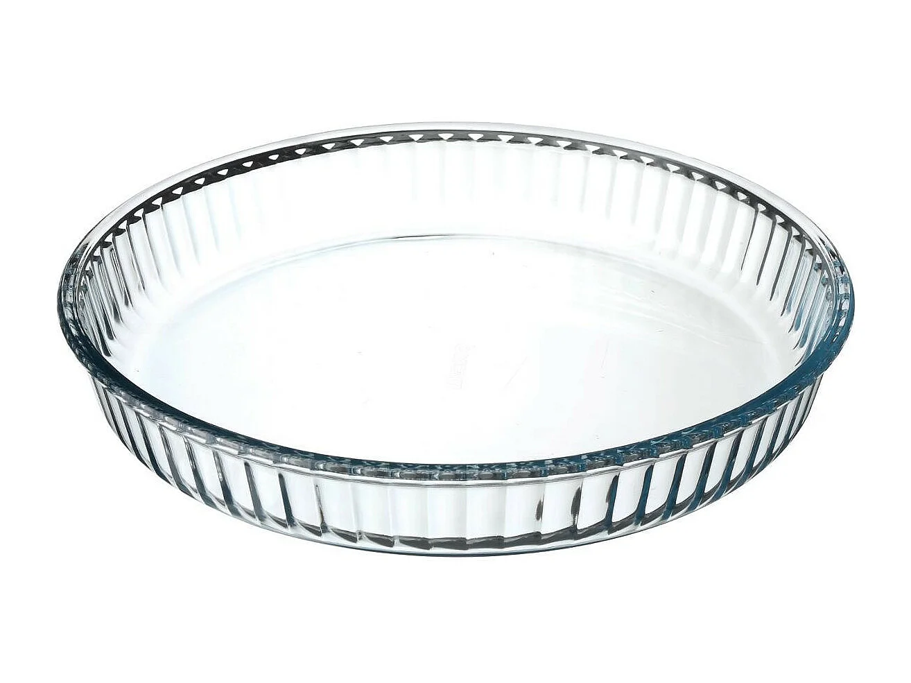 Plat en Verre Rond "Four" 32cm Transparent