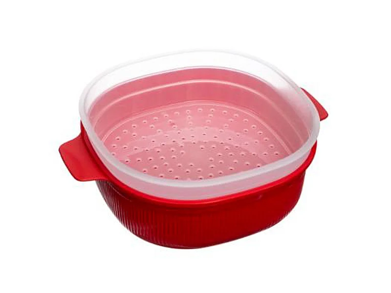 Cuiseur Vapeur Micro-Onde "Tempo" 4L Rouge