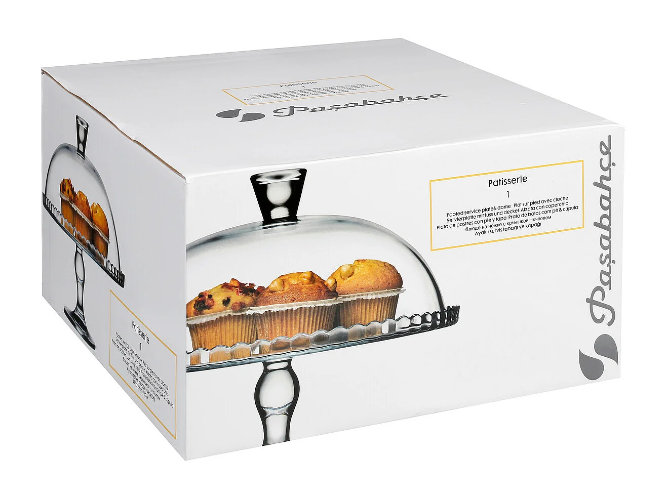 Présentoir à Gâteau Avec Cloche "Lara" 32cm Transparent