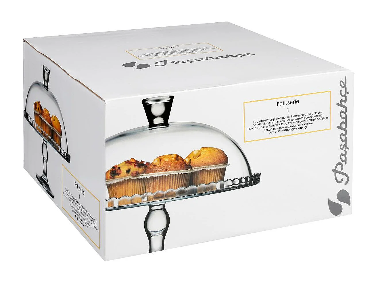 Présentoir à Gâteau Avec Cloche "Lara" 32cm Transparent