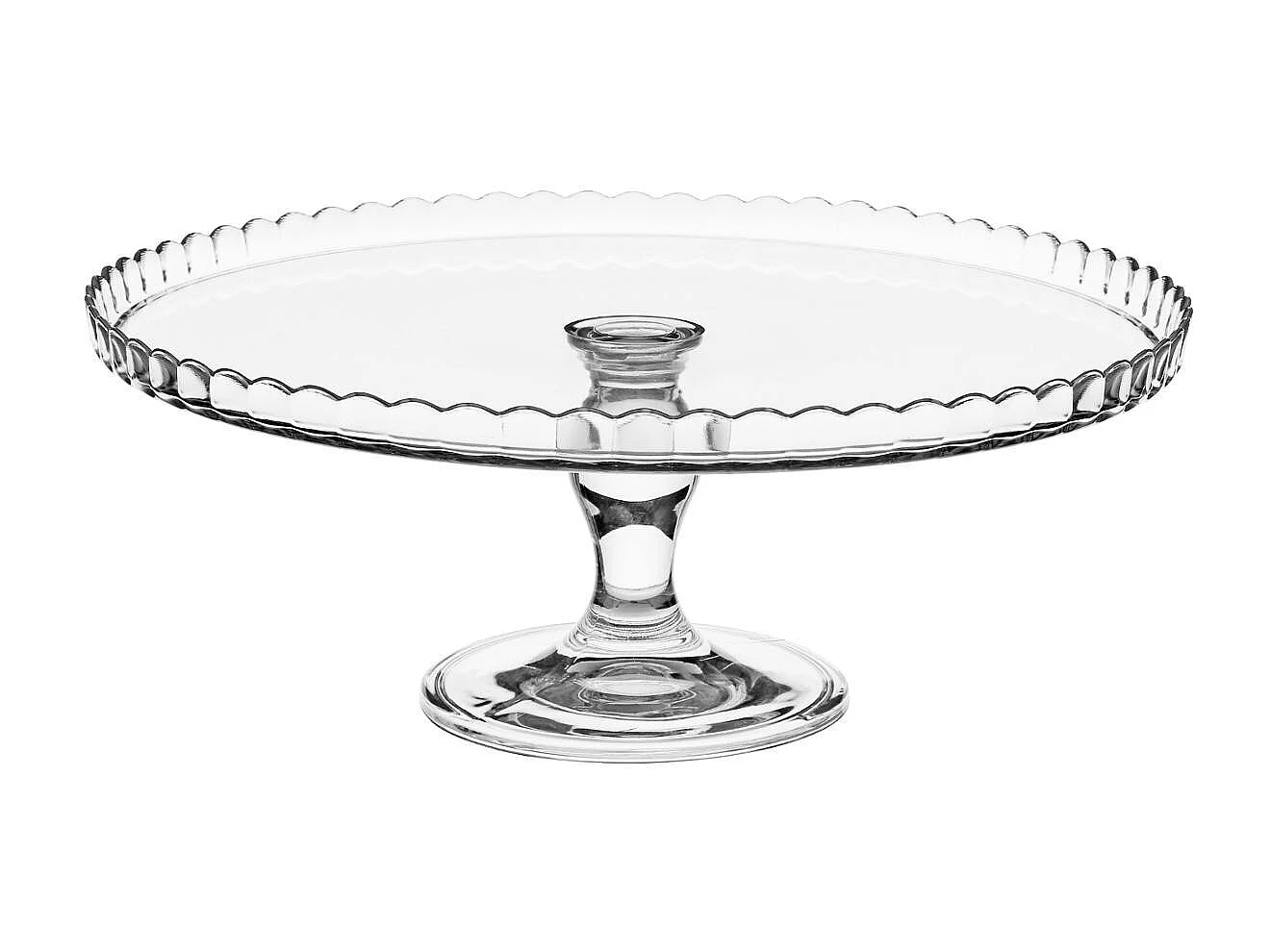 Présentoir à Gâteau Avec Cloche "Lara" 32cm Transparent