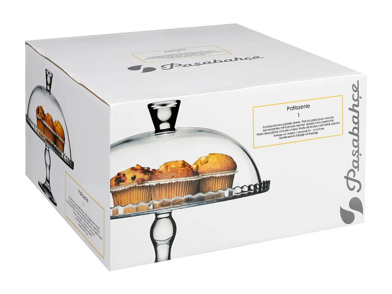 Présentoir à Gâteau Avec Cloche "Lara" 32cm Transparent