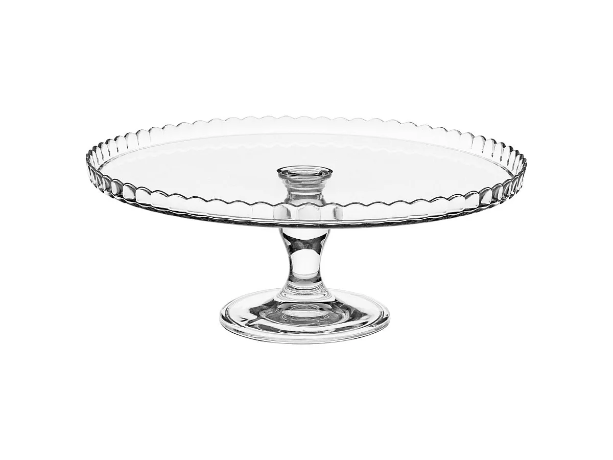 Présentoir à Gâteau Avec Cloche "Lara" 32cm Transparent