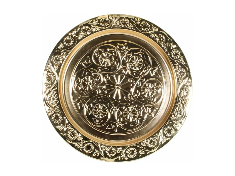 Plateau de Service Vintage "Mirage" 34cm Or