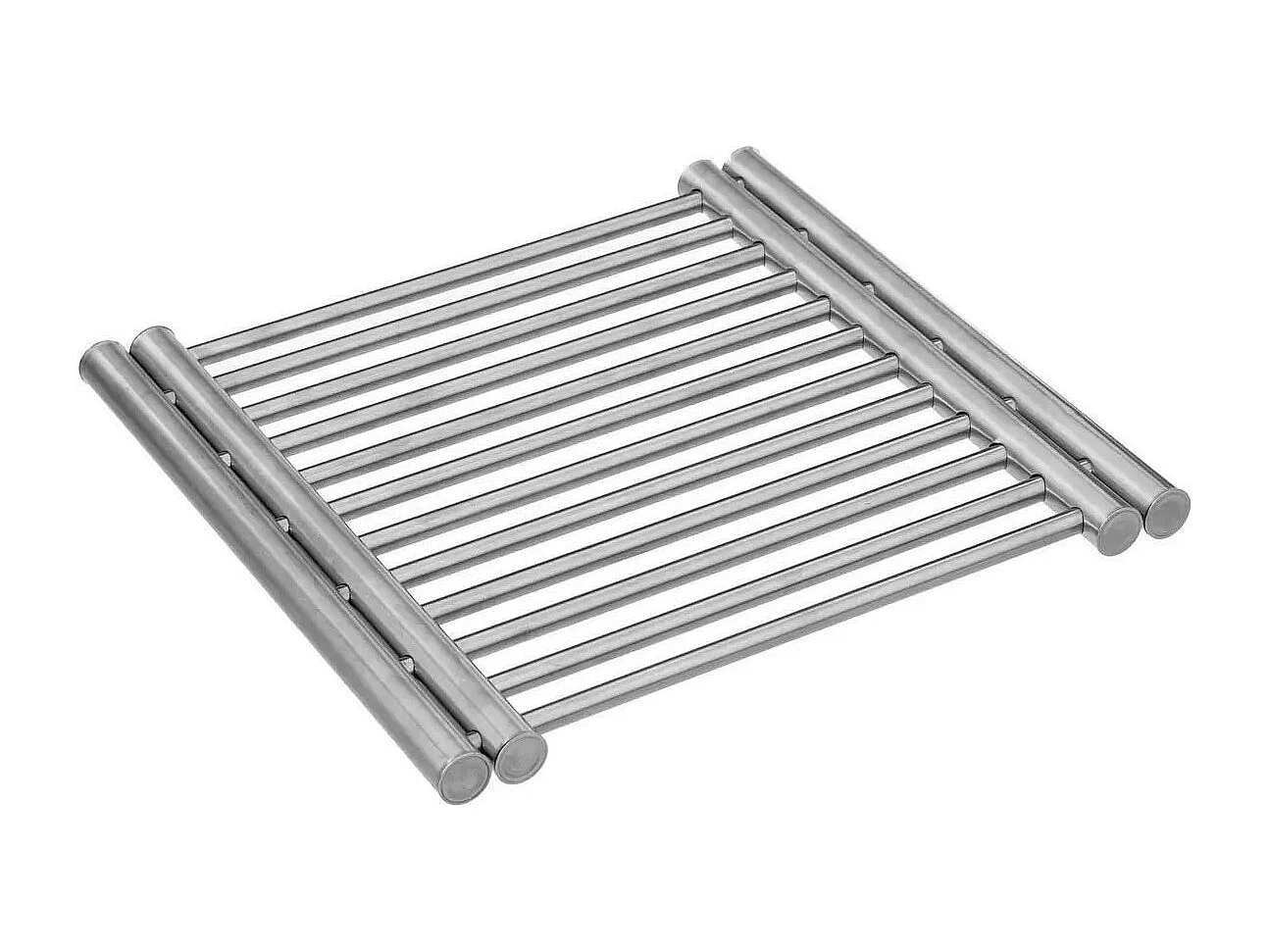 Dessous de Plat Extensible "Inox" 29-50cm Argent