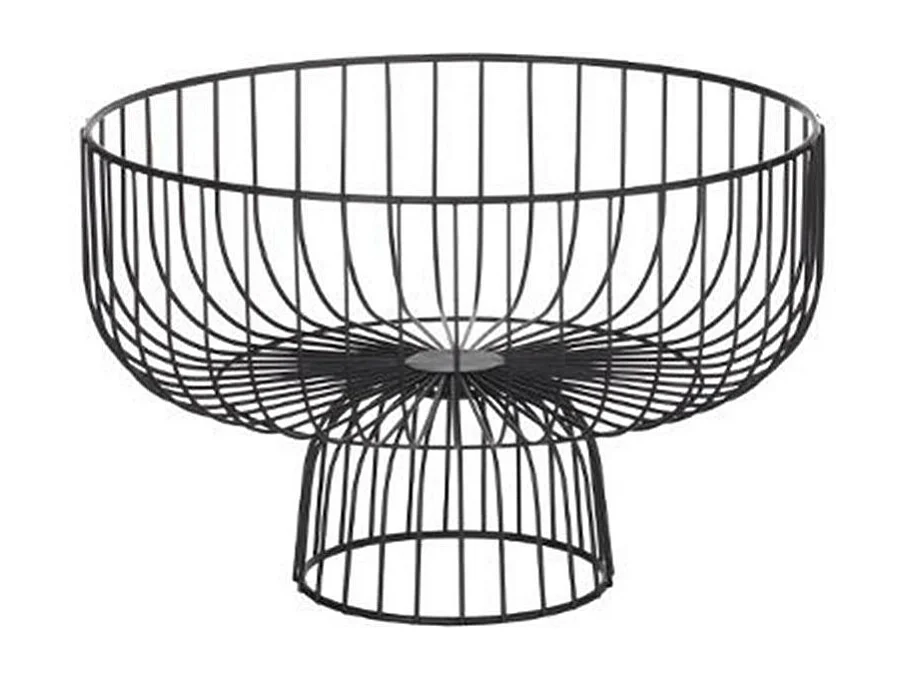 Corbeille à Fruits sur Pied "Ninoh" 28cm Noir