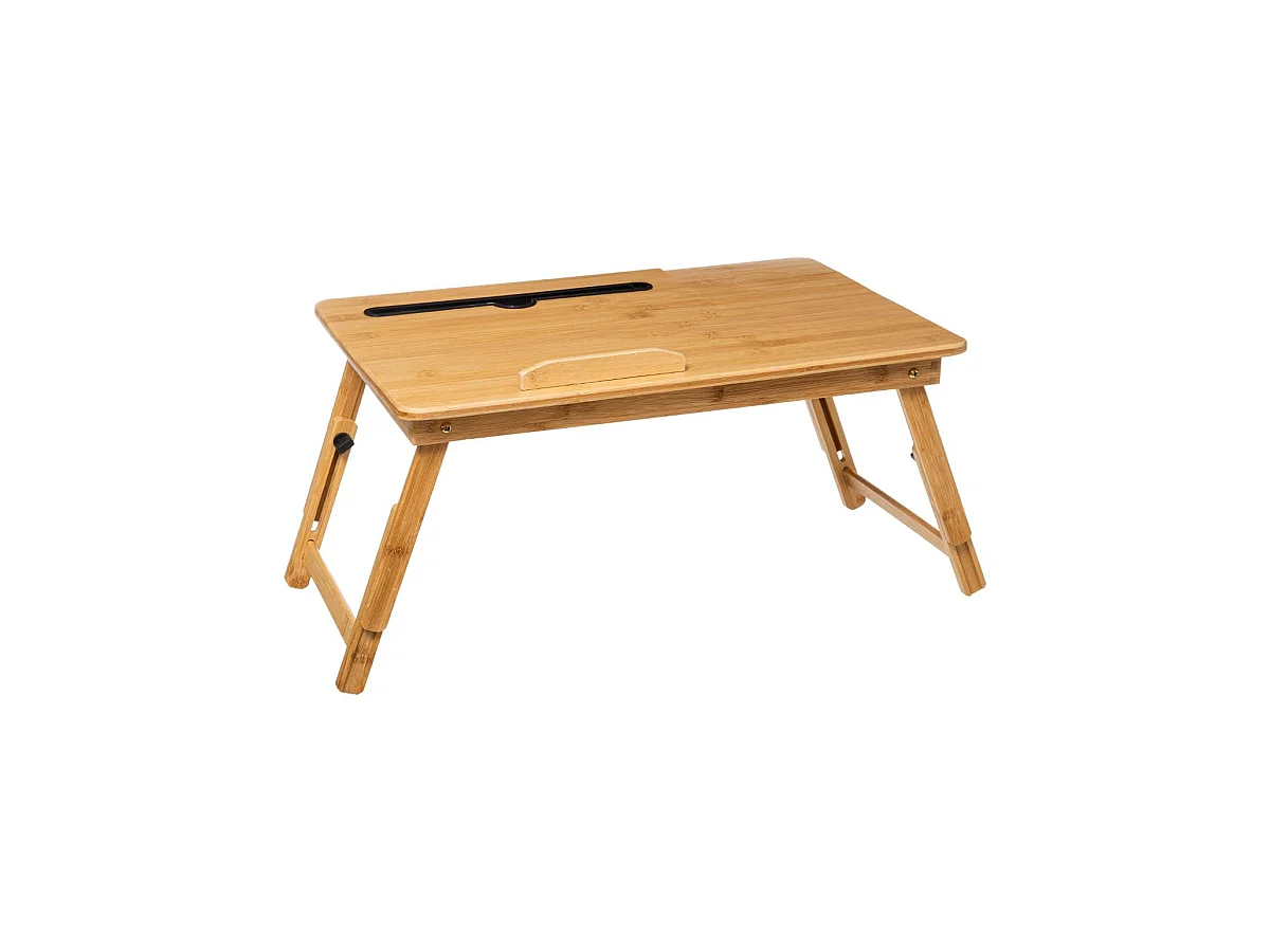 Plateau petit déjeuner ou bureau d'appoint en Bambou 54 x 34 cm