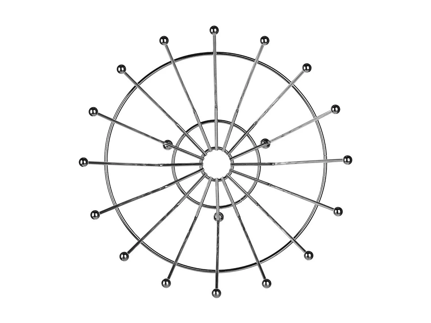 Corbeille à Fruits Design "Métal" 34cm Argent