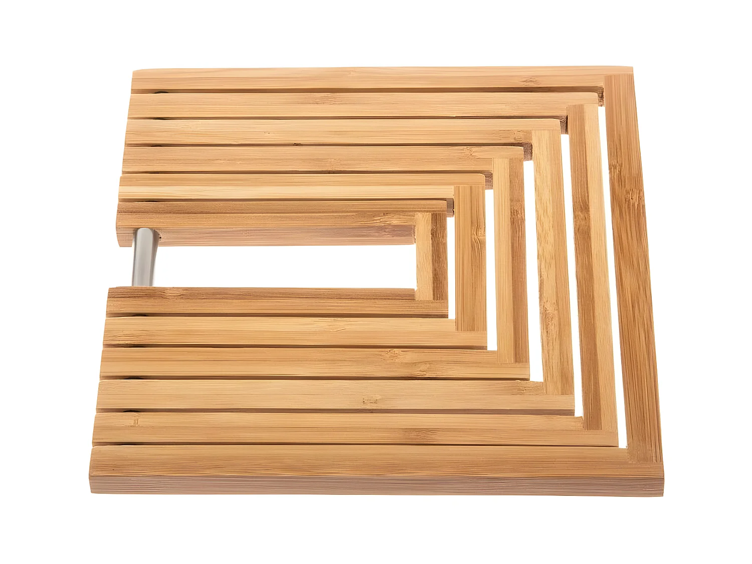 Dessous de plat extensible - 19 x 19 x 1 cm - Bambou