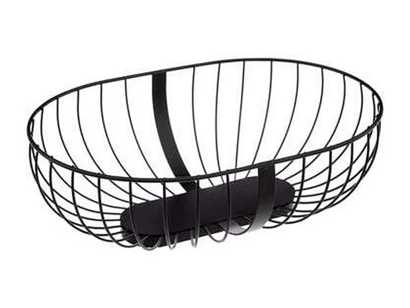 Corbeille en Métal Design "Modern" 30cm Moutarde