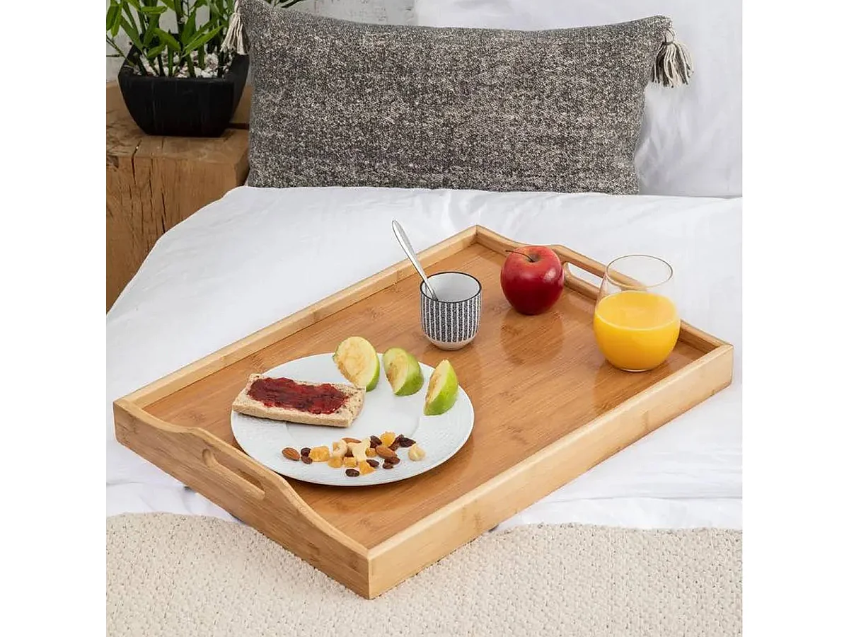 Plateau de Service "Bambou" 44cm Naturel