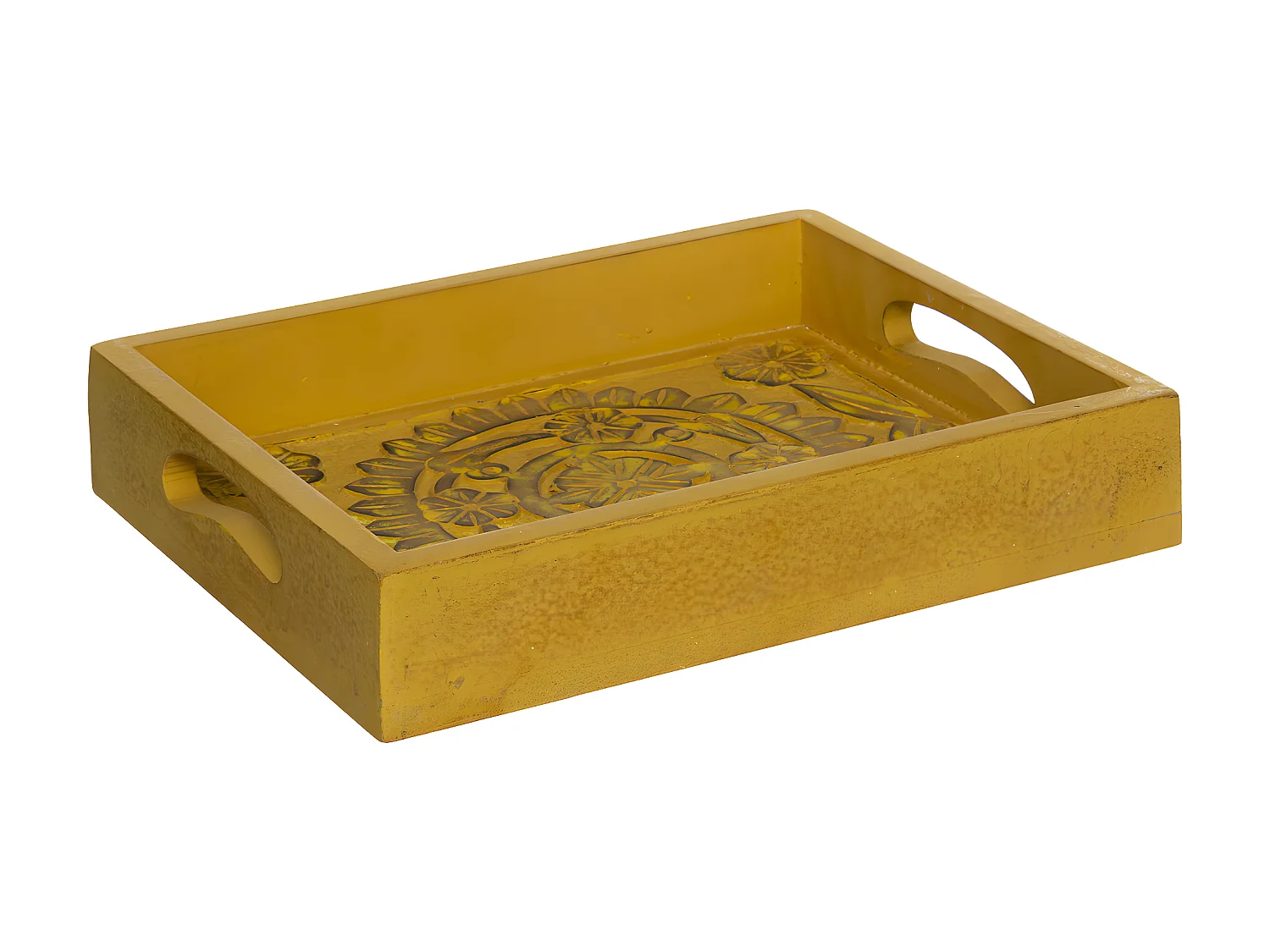 Lot de 3 Plateaux "Idylle Folk" 45cm Multicolore