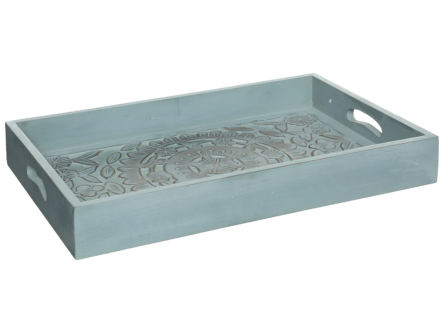 Lot de 3 Plateaux "Idylle Folk" 45cm Multicolore