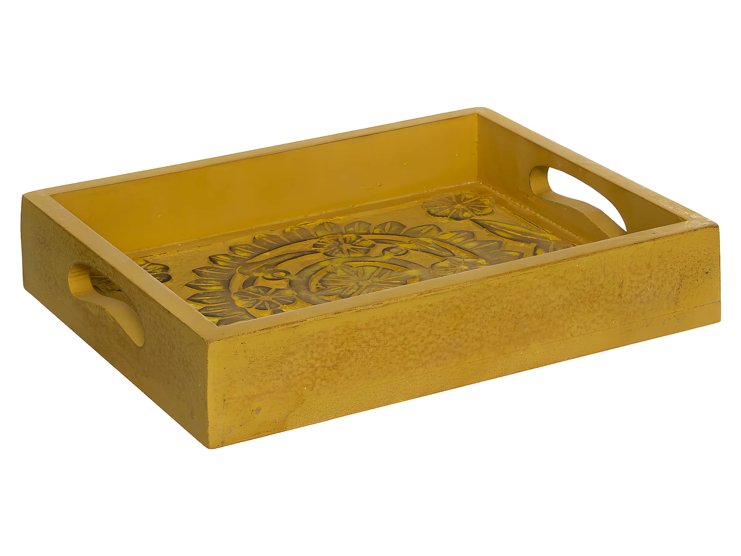 Lot de 3 Plateaux "Idylle Folk" 45cm Multicolore