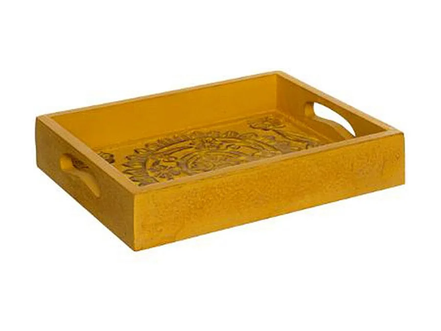 Lot de 3 Plateaux "Idylle Folk" 45cm Multicolore