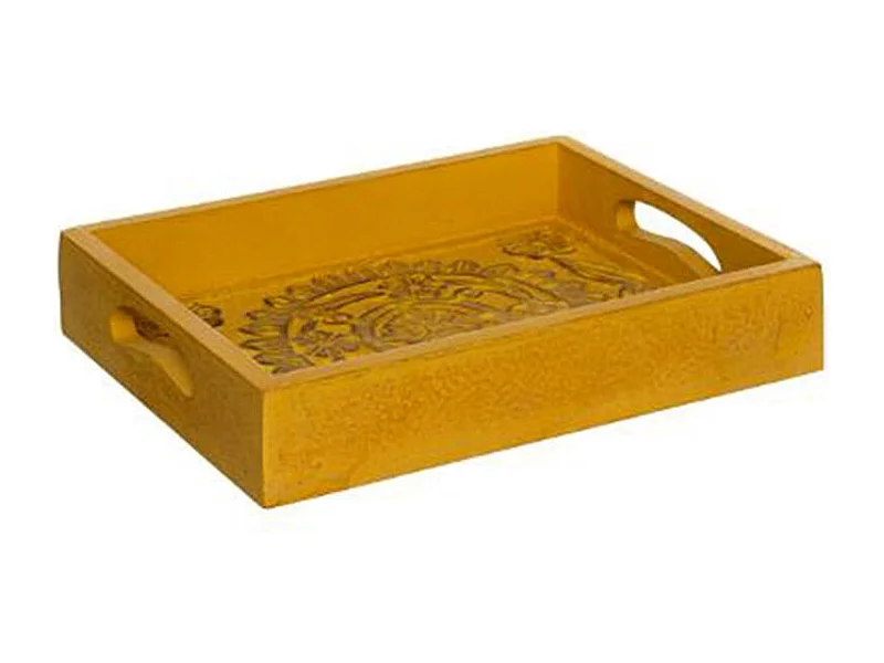 Lot de 3 Plateaux "Idylle Folk" 45cm Multicolore